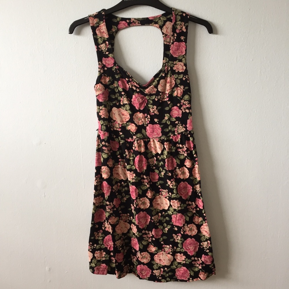 Floral Cutout Dress